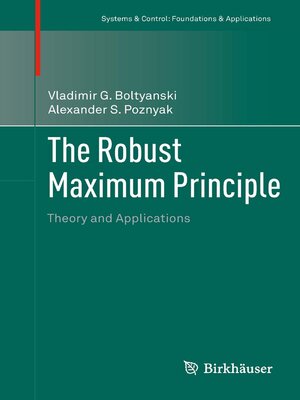 cover image of The Robust Maximum Principle